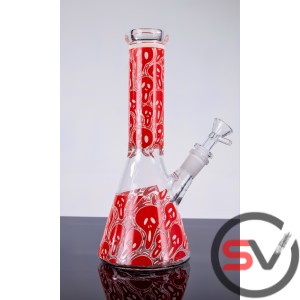 THE SCREAM GLASS BEAKER WATER PIPE 10inch